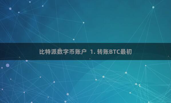 比特派数字币账户  1. 转账BTC最初