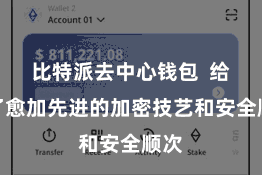 比特派去中心钱包  给与了愈加先进的加密技艺和安全顺次