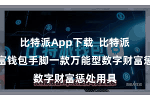 比特派App下载  比特派多链财富钱包手脚一款万能型数字财富惩处用具