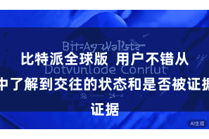 比特派全球版  用户不错从中了解到交往的状态和是否被证据